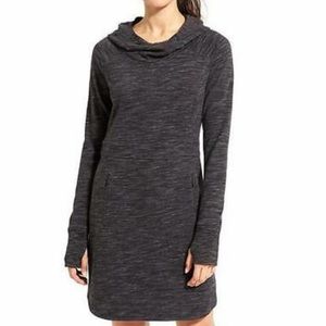 Athleta Power Down Dress, Black Heather, Size M